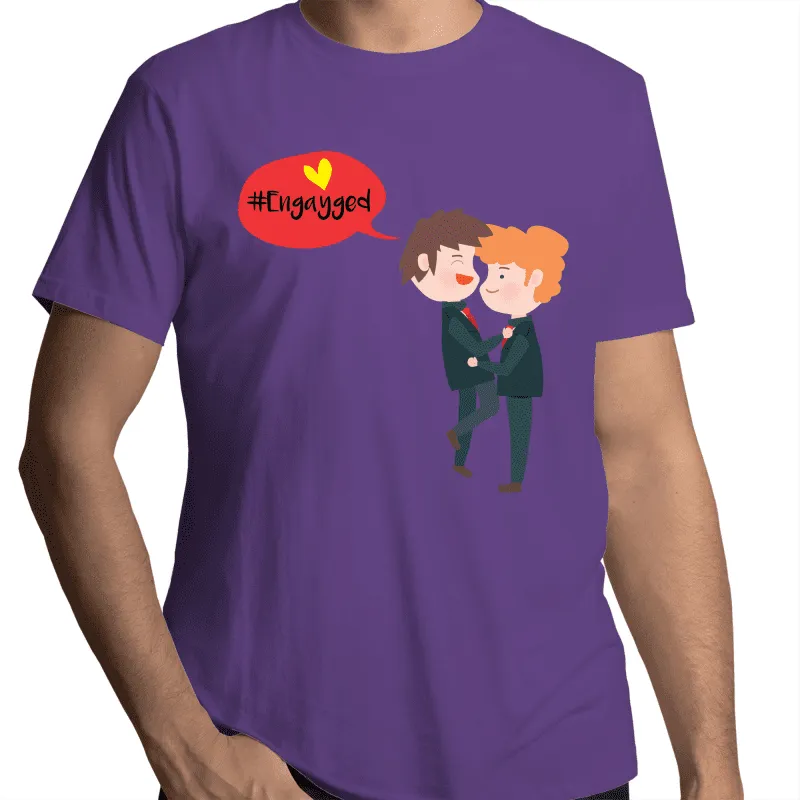 Engayged Gay Engagement T-Shirt Unisex (G003)