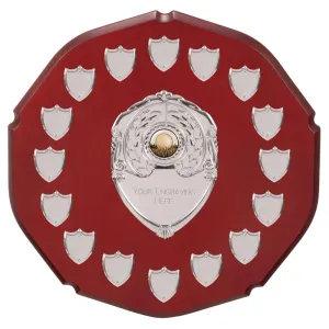 English Rose Annual Shield  305mm (12") - 16 Mini Shields