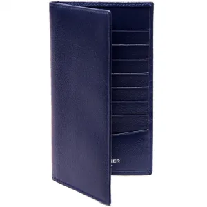 Ettinger Capra Coat Wallet, Goat Leather, 8 Card Slips in Marine Blue