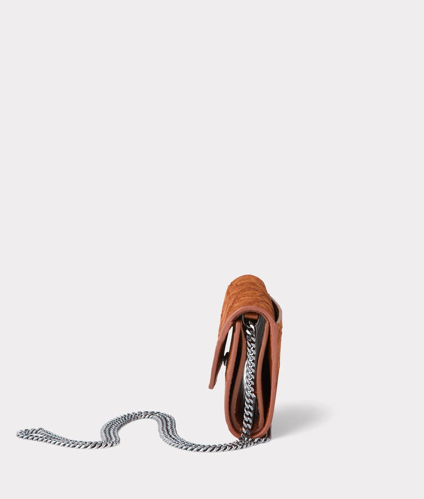 Exotic Short Wallet On A Chain :: Cognac
