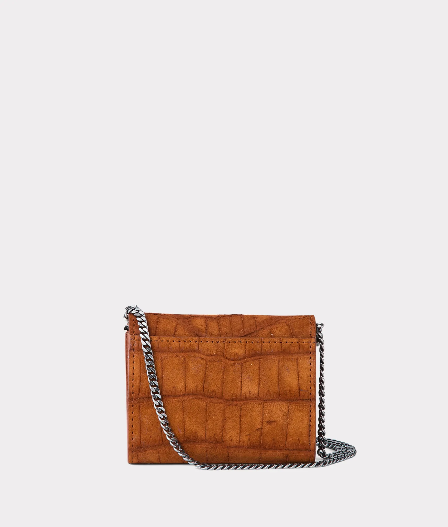 Exotic Short Wallet On A Chain :: Cognac