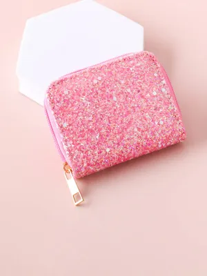 FASHION PINK SHIMMER WALLET