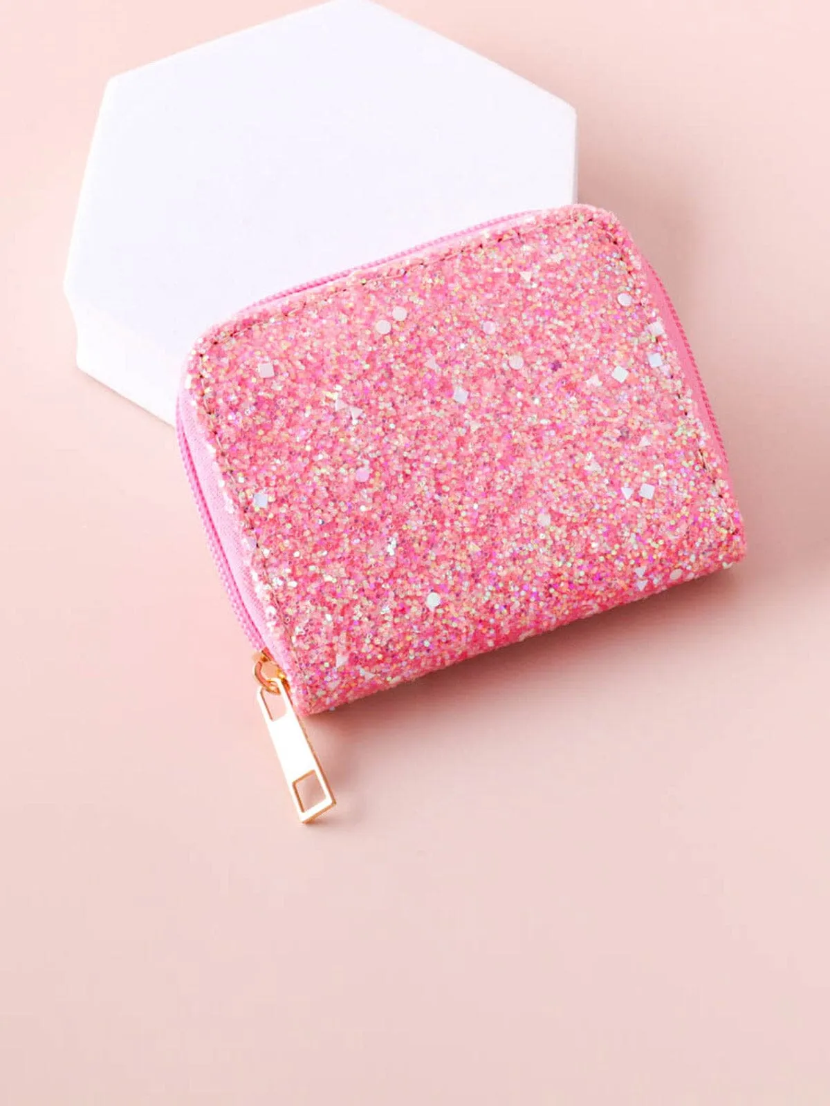 FASHION PINK SHIMMER WALLET