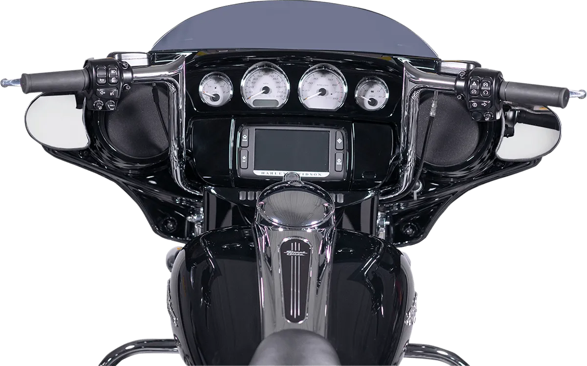 Fat Baggers, Inc. 909112 1-1/4in. EZ Install Handlebar Kit with Pointed Top Handlebars - Chrome