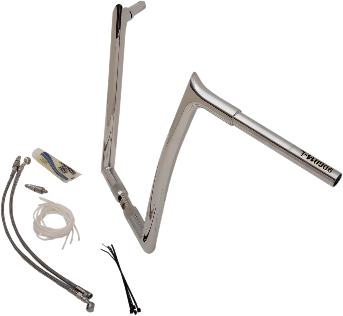 Fat Baggers, Inc. 909314 1-1/4in. EZ Install Handlebar Kit with Pointed Top Handlebars - Chrome
