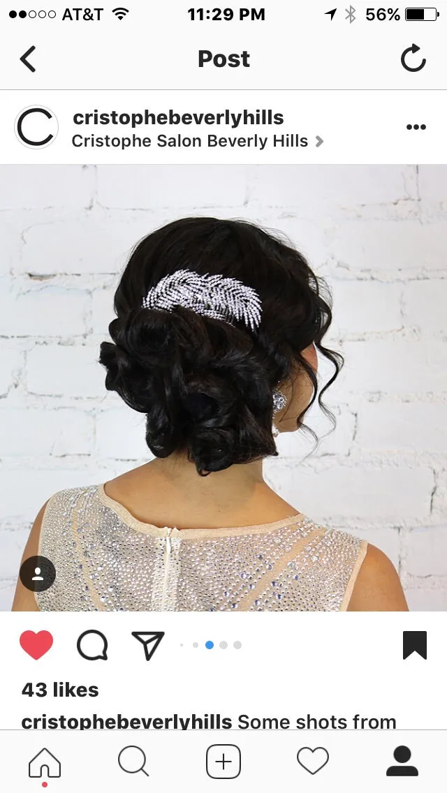 Feather Celebration Trio Head Comb