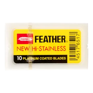 Feather Yellow DE Blades Made in Japan - 5,000 Blades