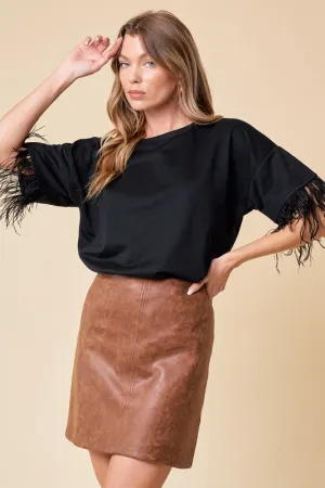 Felicity Feather Top FINAL SALE