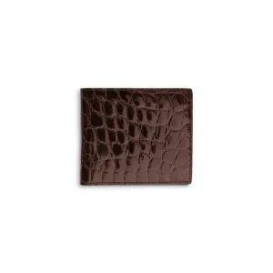 Ferrini Alligator Billfold Wallet Nicotine