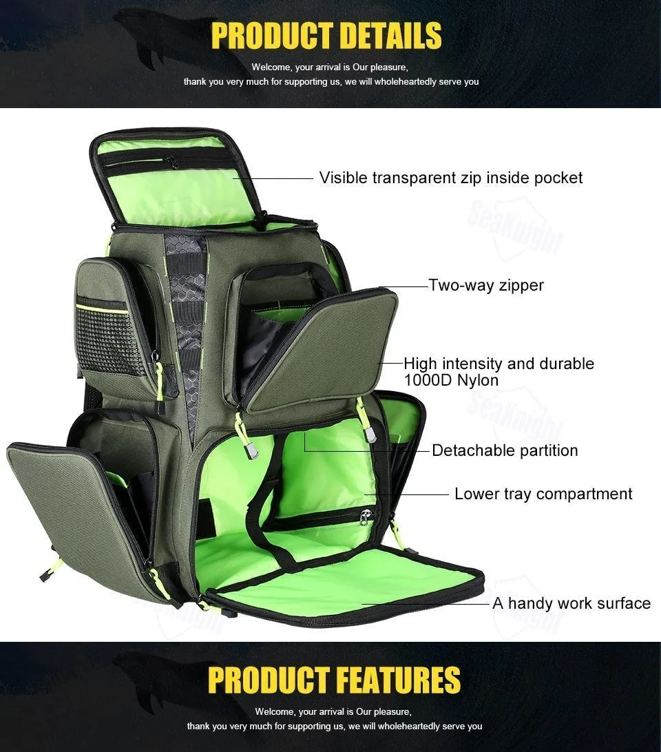 Fishez™ Waterproof Fishing Backpack for Tackles & Lure Box