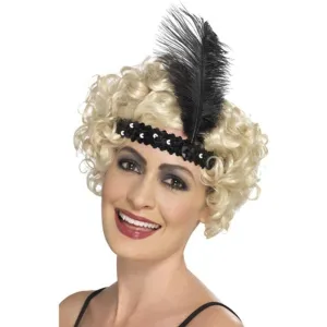 Flapper Headband, Black