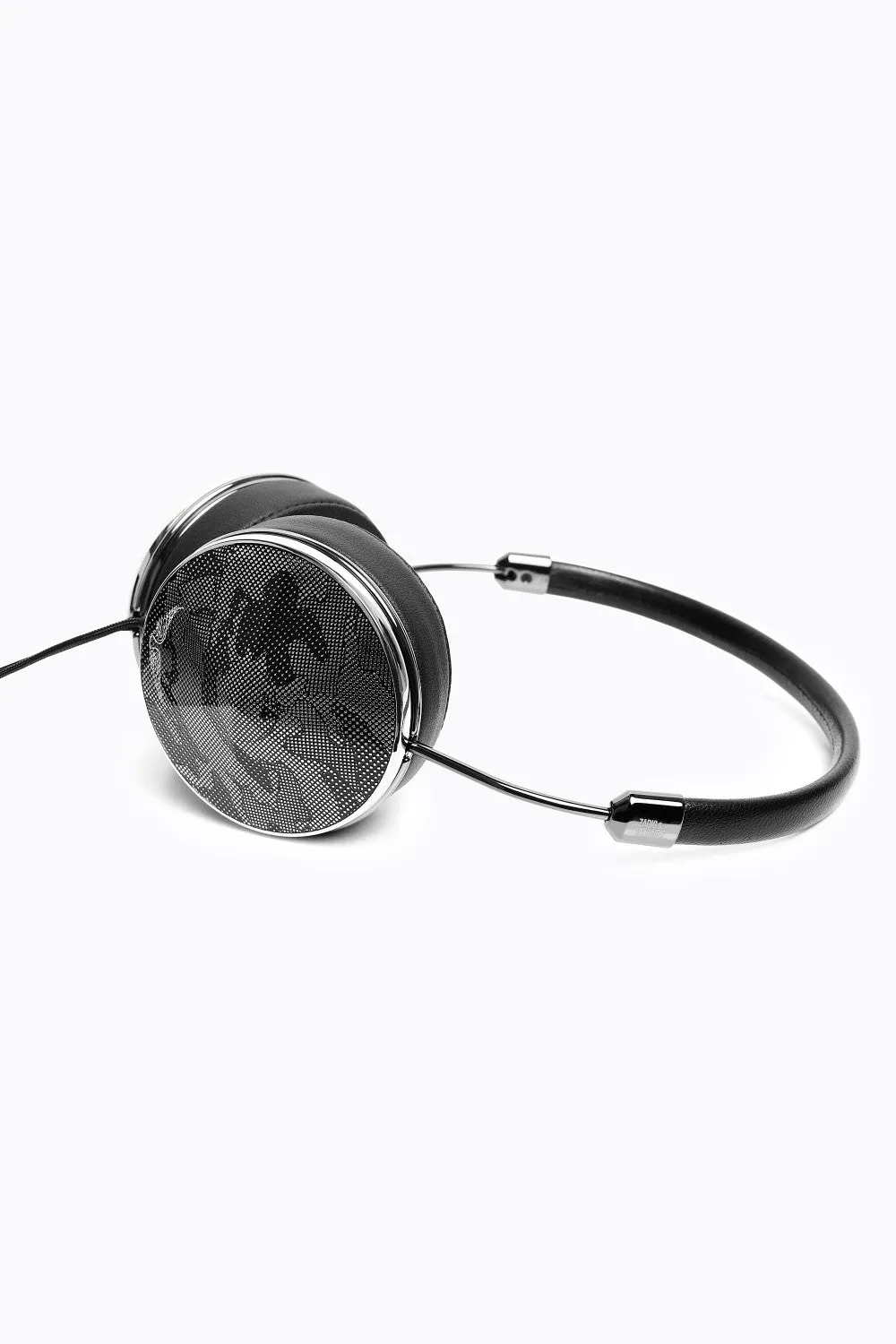 Frends Taylor Black Leather Over-the-Ear Headphones - Zadig   Voltaire