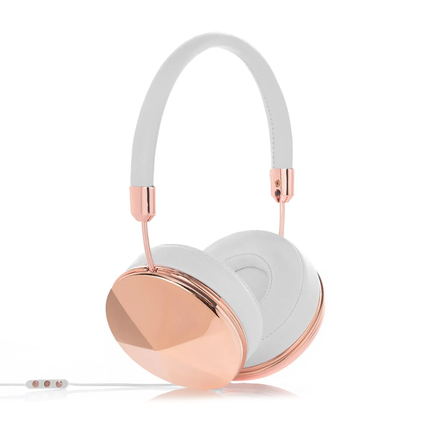 Frends Taylor White Leather Over-the-Ear Headphones  Bundle - Black Vortex