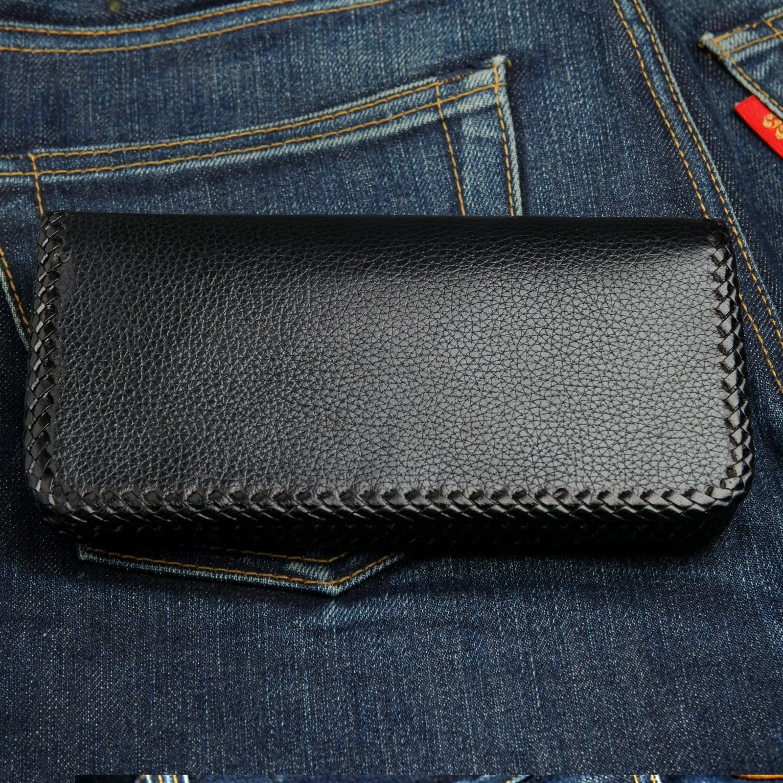 Genuine Stingray Red Gothic Cross Long Biker Chain Wallet