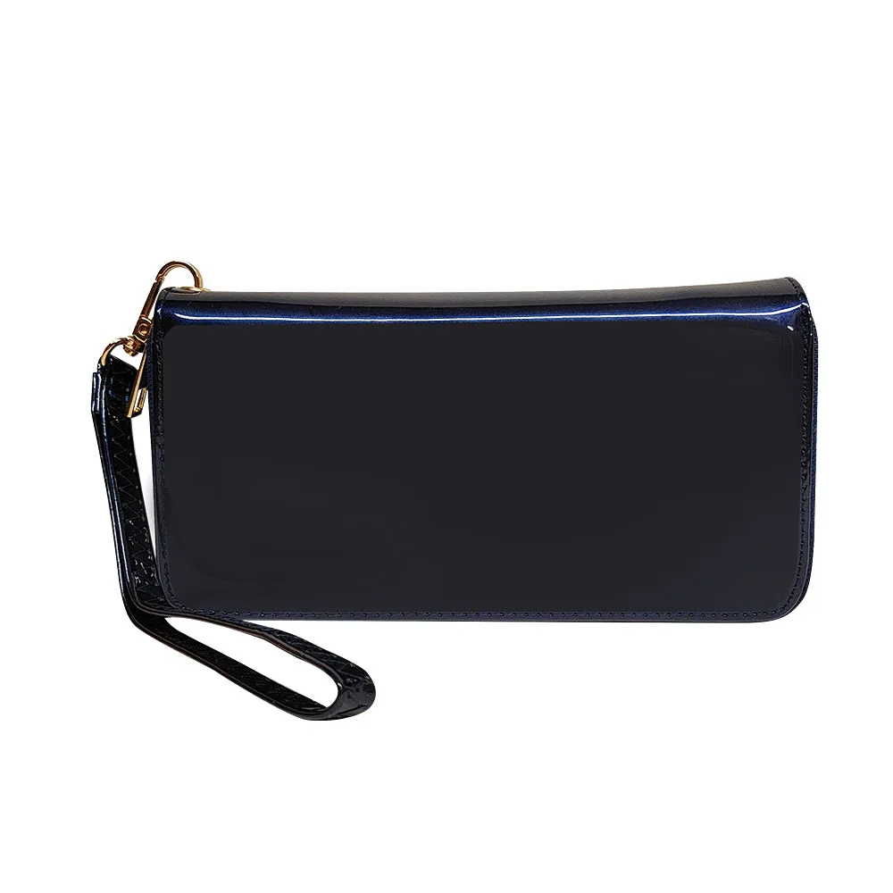 Glossy Patent Wristlet, Wallet