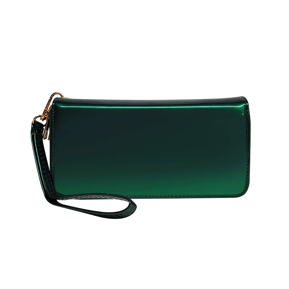 Glossy Patent Wristlet, Wallet