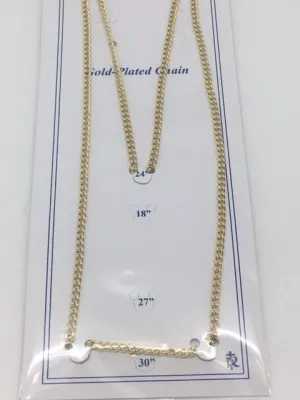 Gold Plated Chain Carded (16")
