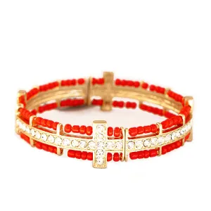 GOLD-RED BRACELET  #FW1200381 (IB22)