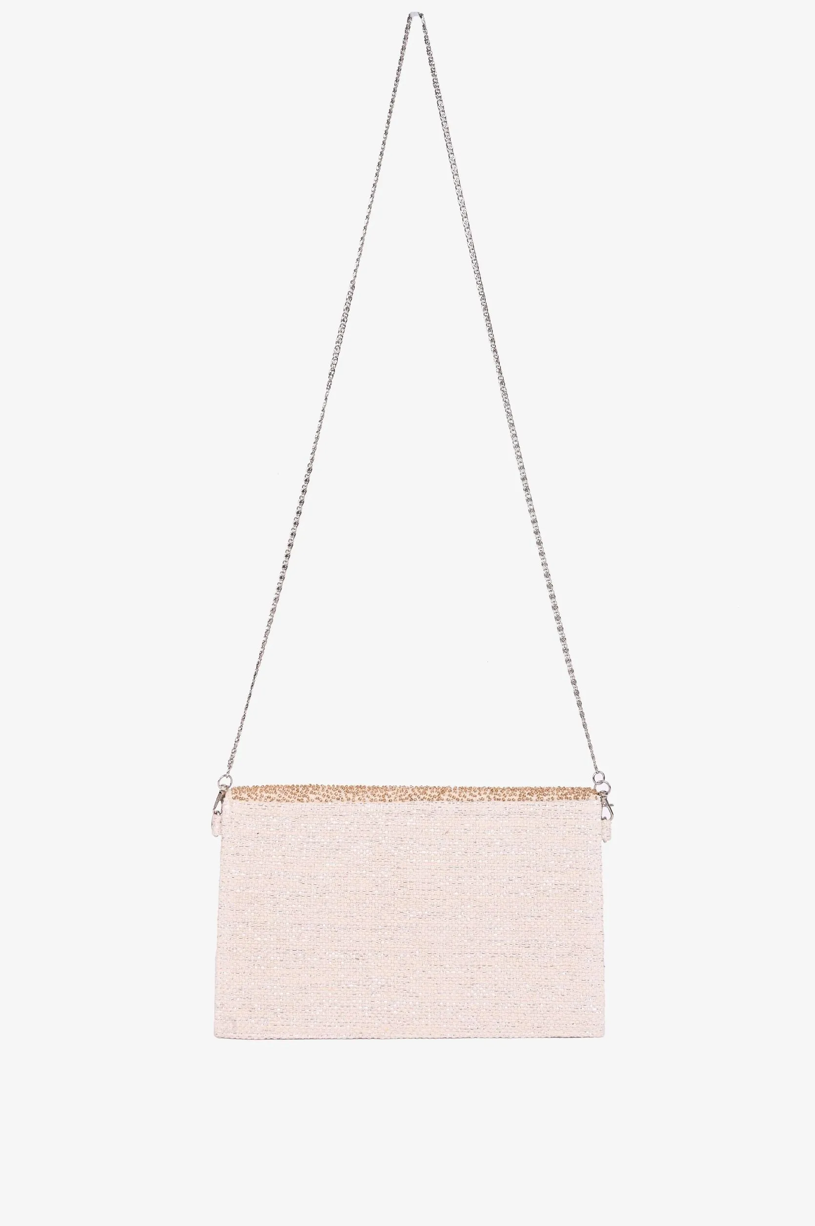 Golden Glam Beaded Clutch