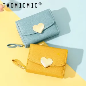 Golden Heart 3 fold Wallet