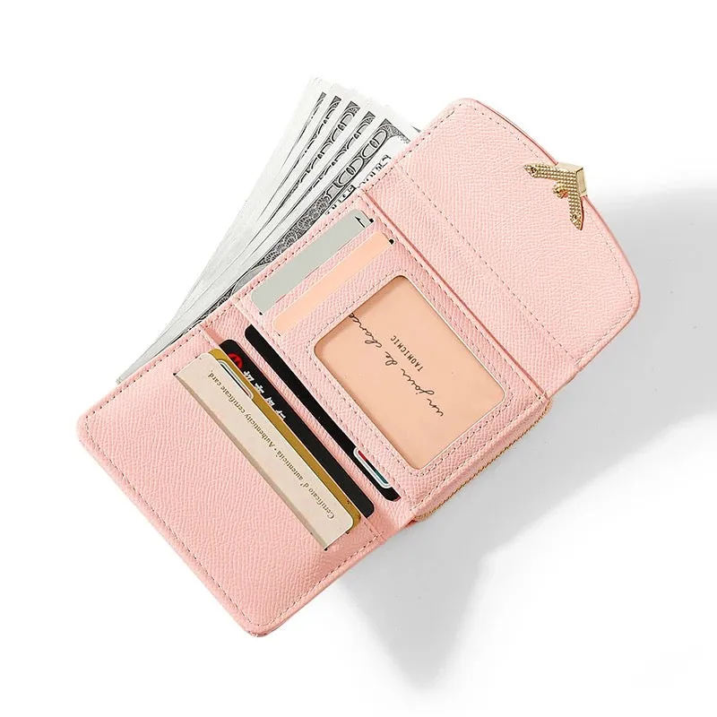 Golden Heart 3 fold Wallet