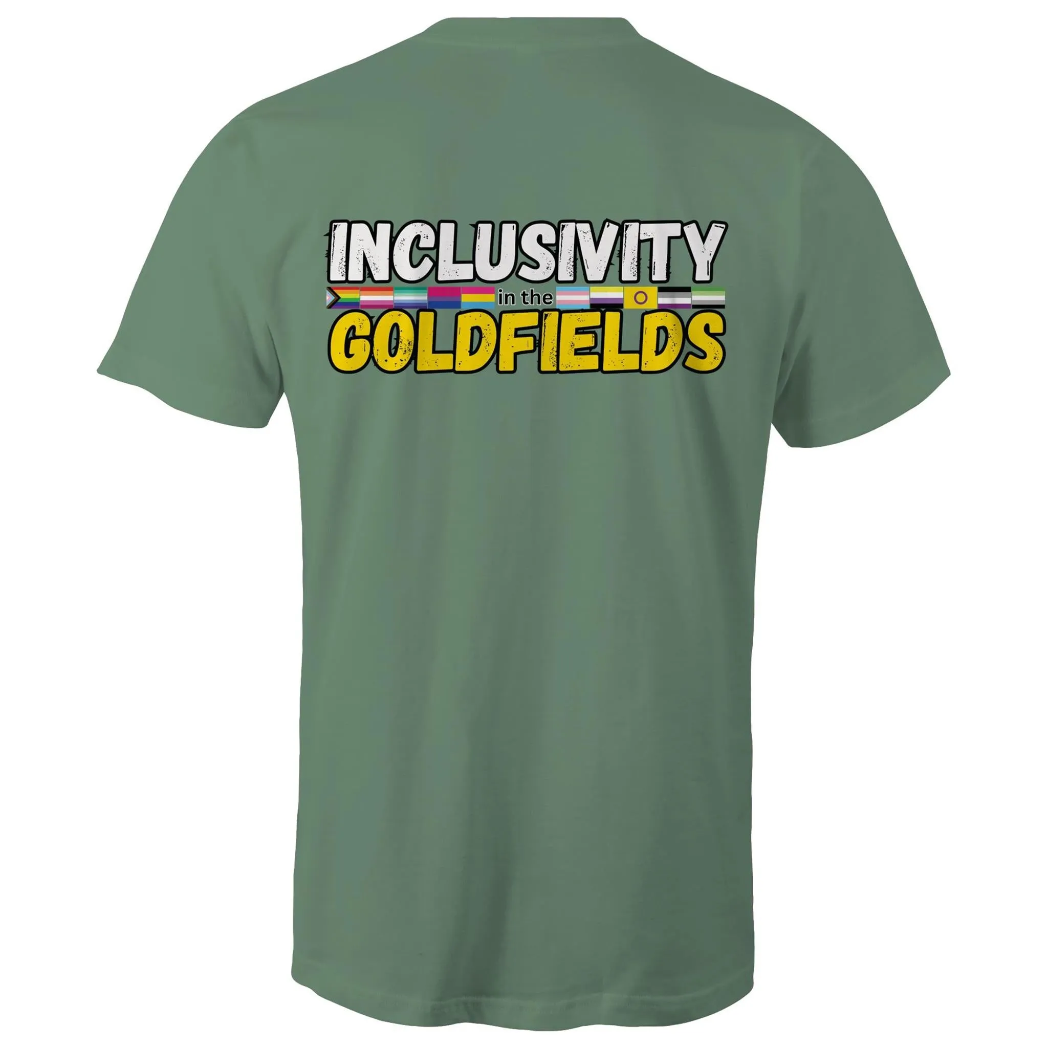 Goldfields Pride Inclusivity in the Goldfields Double Sided T-Shirt Unisex (CLB010)