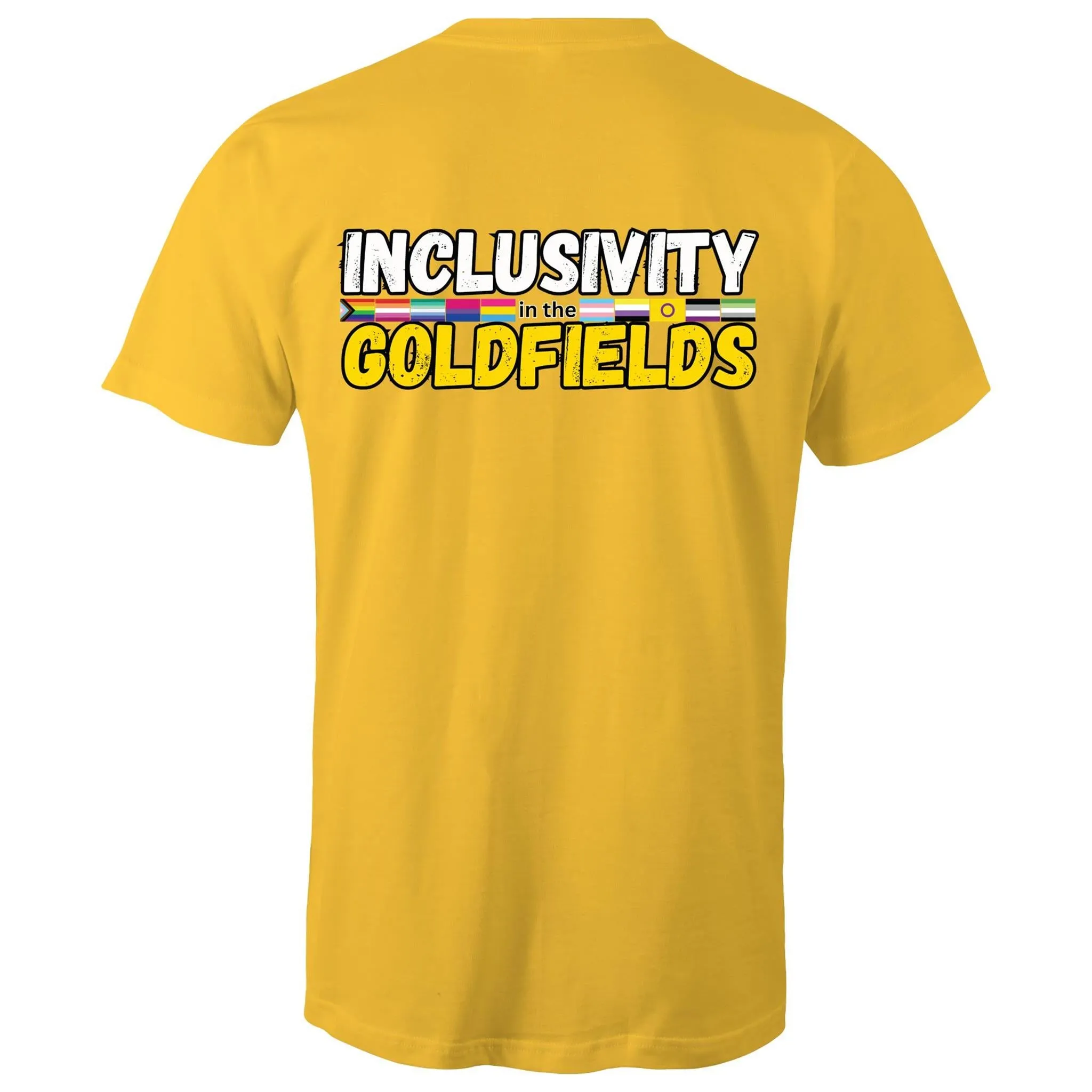 Goldfields Pride Inclusivity in the Goldfields Double Sided T-Shirt Unisex (CLB010)