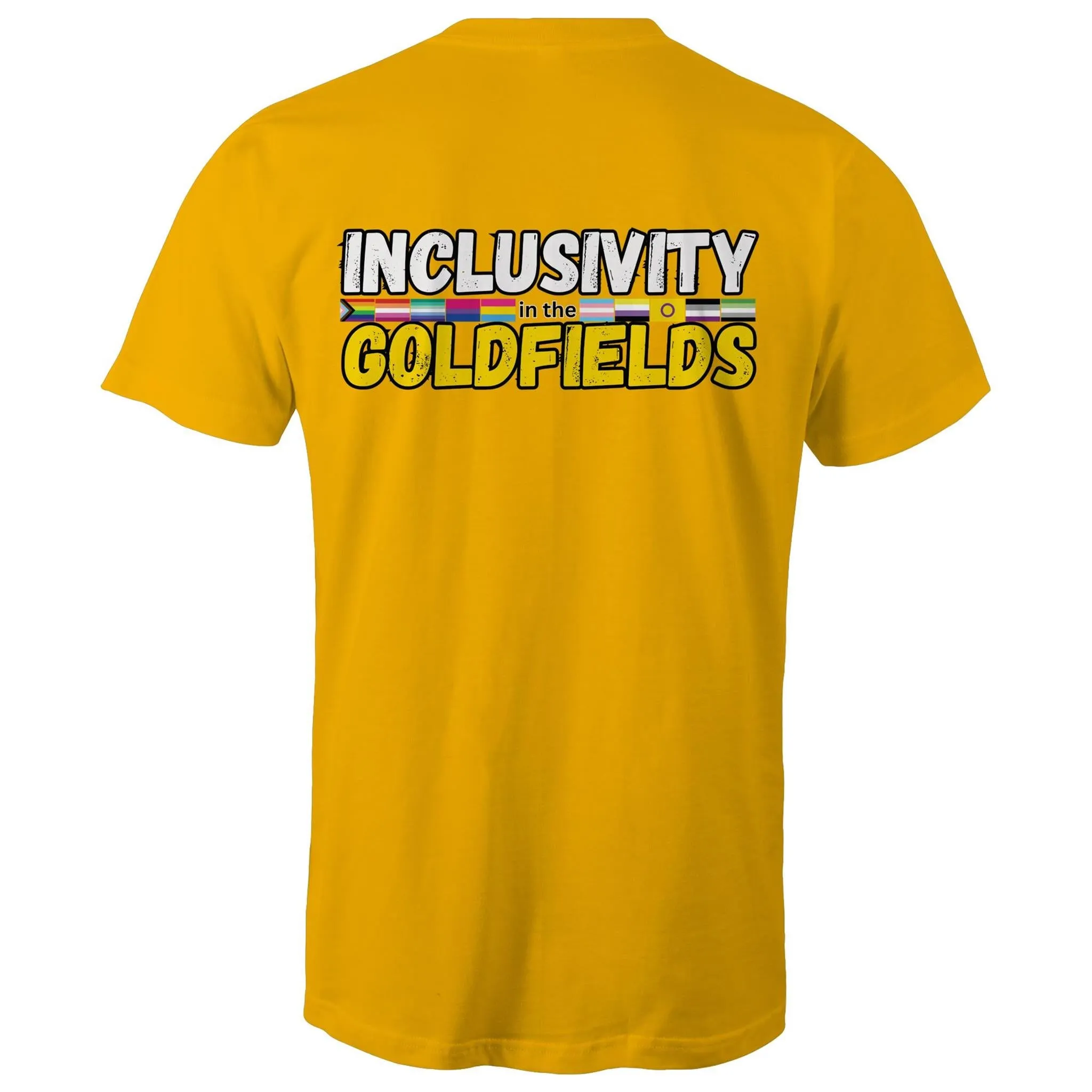 Goldfields Pride Inclusivity in the Goldfields Double Sided T-Shirt Unisex (CLB010)