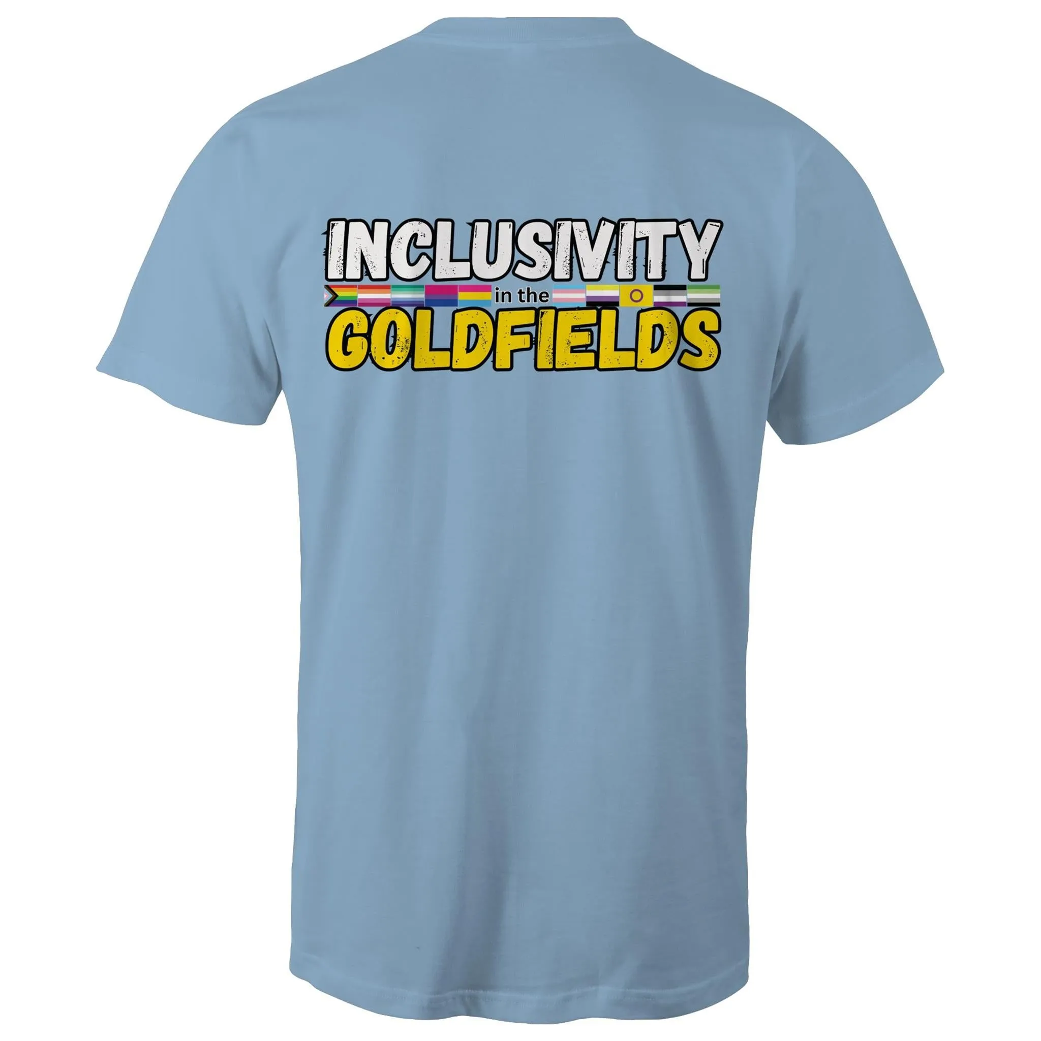 Goldfields Pride Inclusivity in the Goldfields Double Sided T-Shirt Unisex (CLB010)