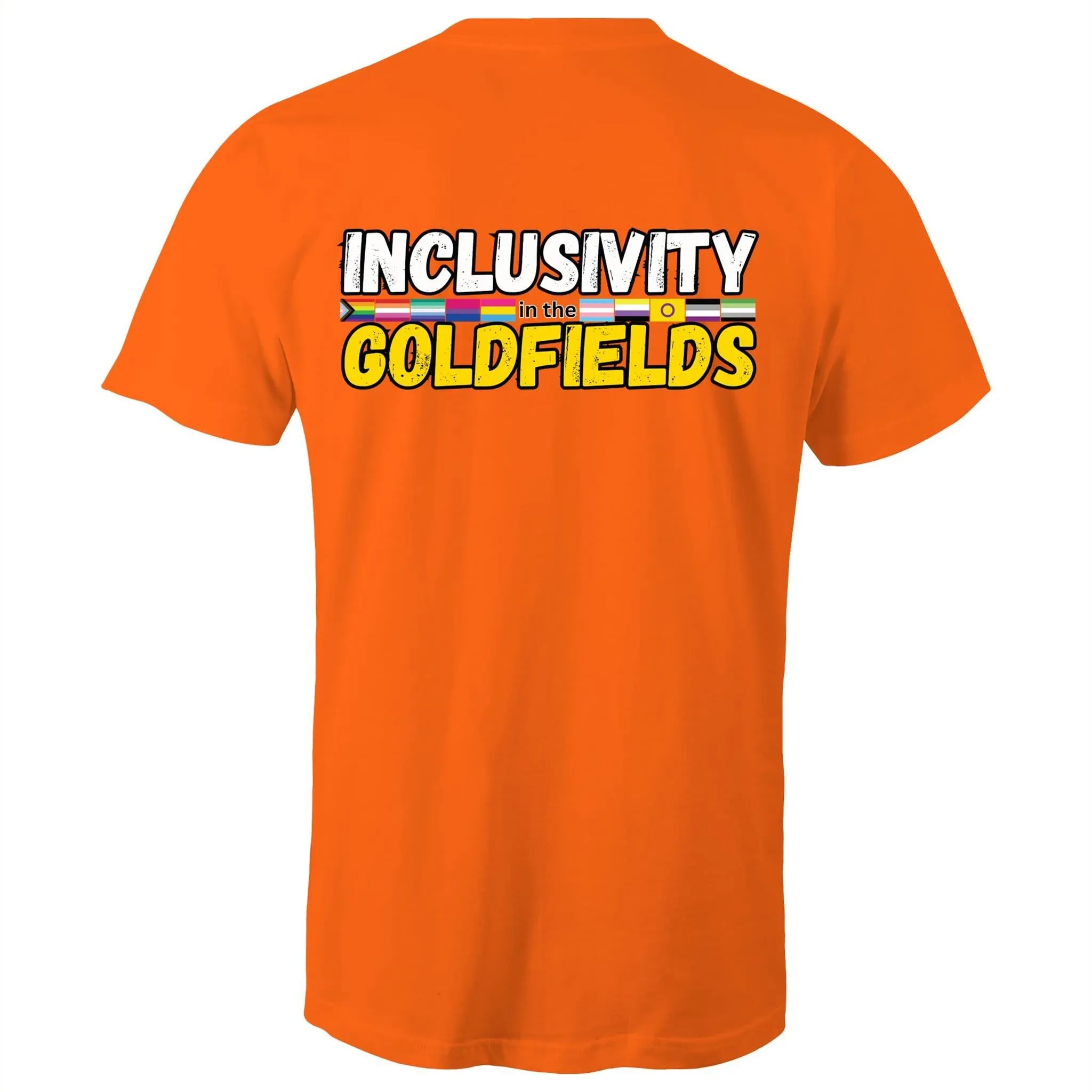 Goldfields Pride Inclusivity in the Goldfields Double Sided T-Shirt Unisex (CLB010)