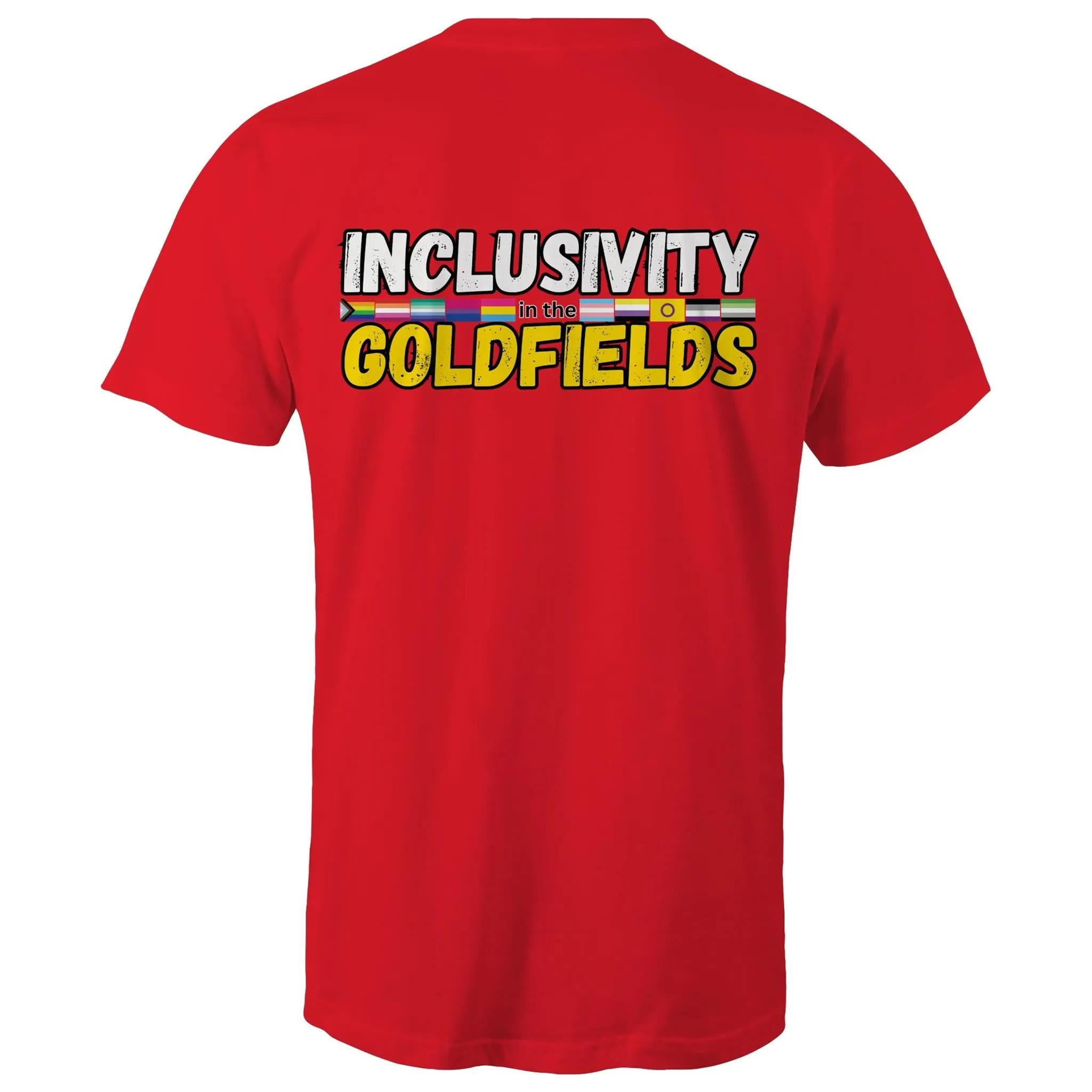 Goldfields Pride Inclusivity in the Goldfields Double Sided T-Shirt Unisex (CLB010)