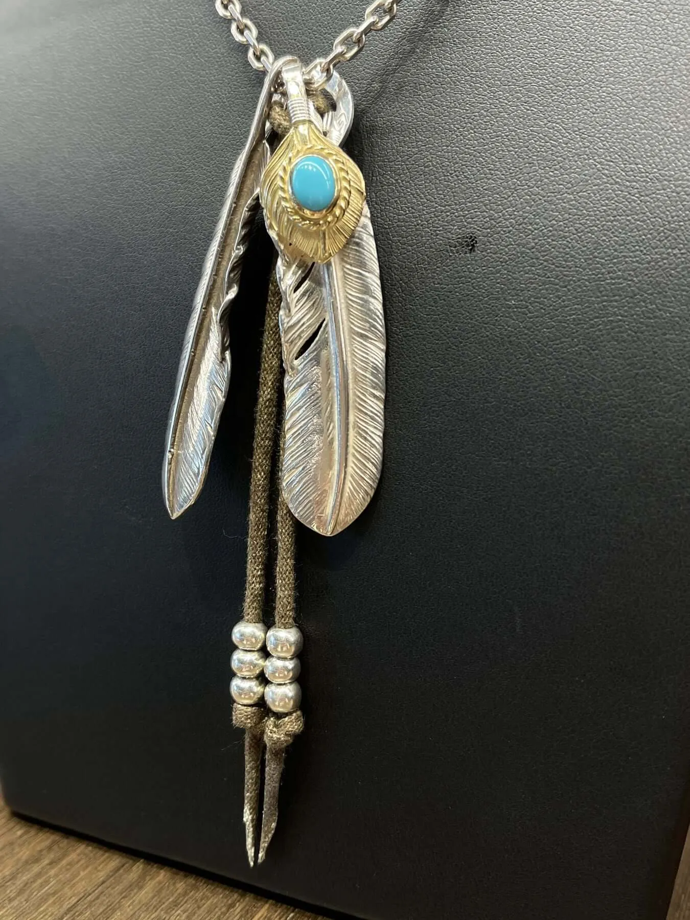 Goros Double Feather (Plain Feather & Turquoise Feather) Setup