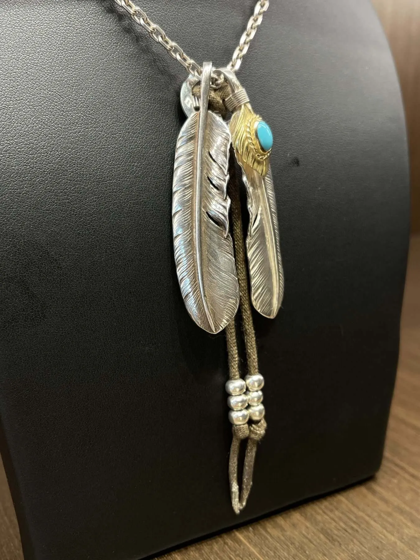 Goros Double Feather (Plain Feather & Turquoise Feather) Setup