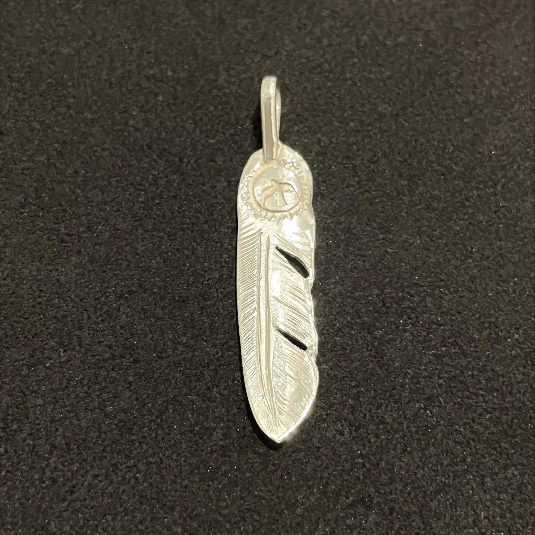 Goros Silver Feather-Facing Right