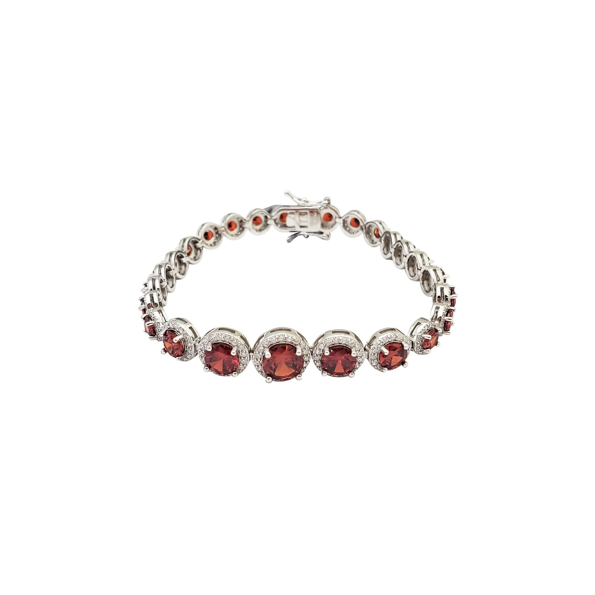Graduated CZ Bracelet (Silver)