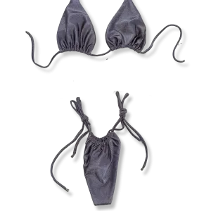 Gray Tie Bikini