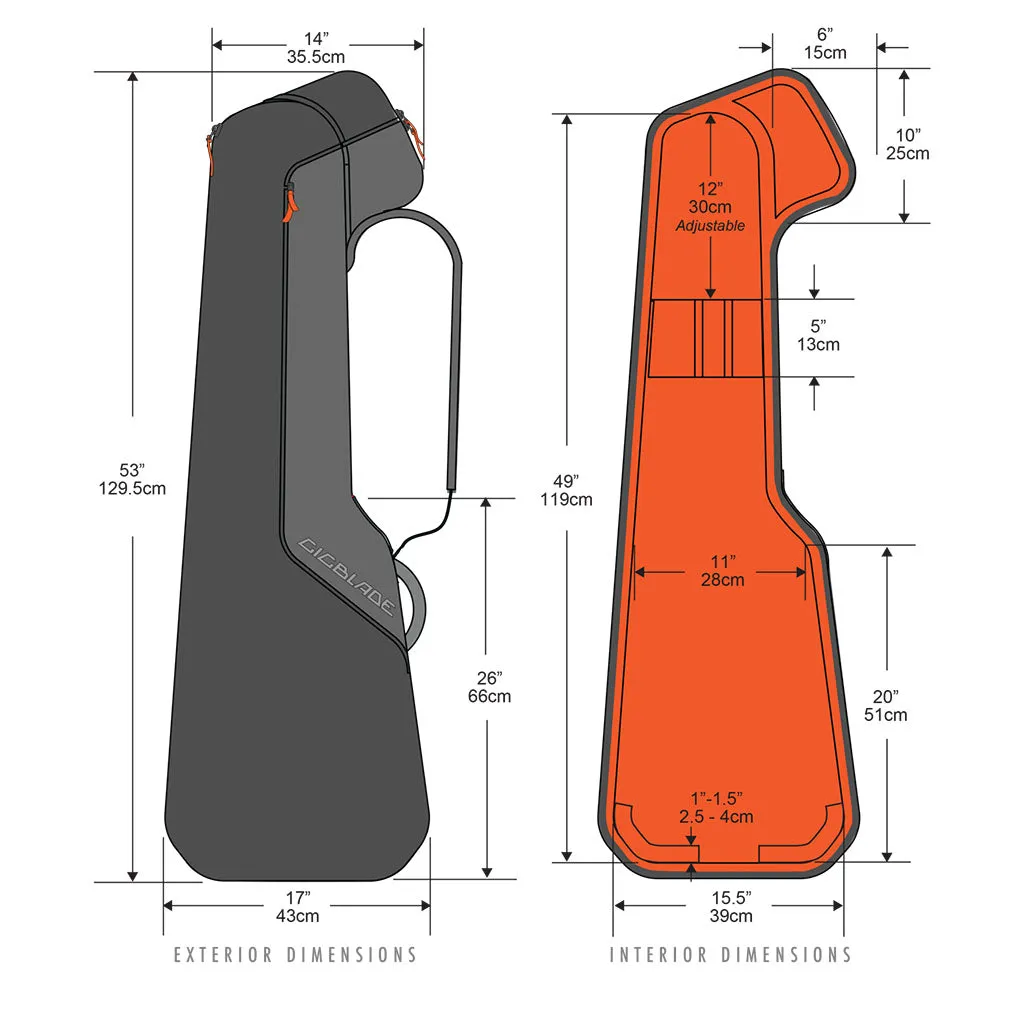 Gruv Gear - GigBlade™ 2 Bass Guitar GigBag - Black