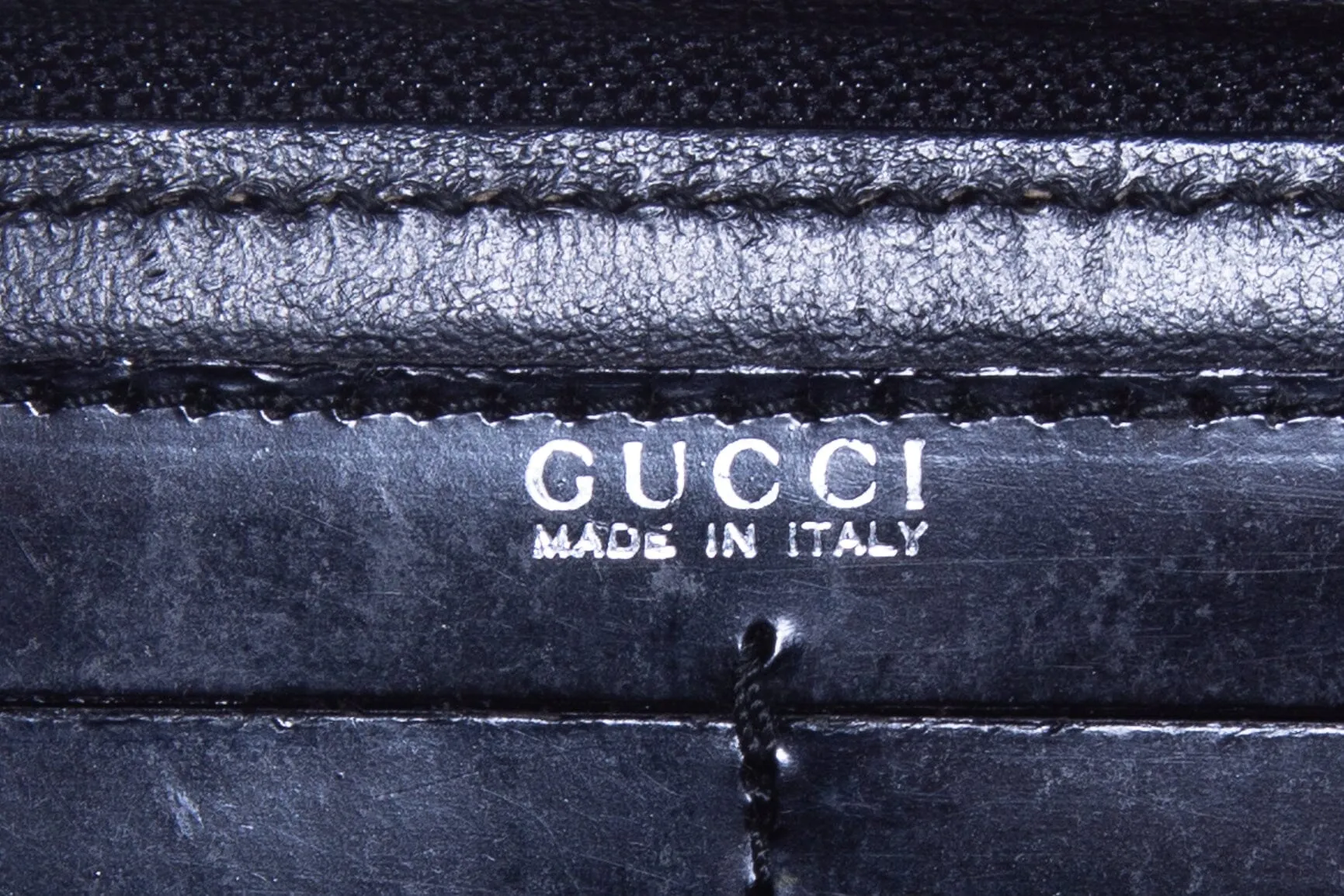 Gucci Black Nylon Bamboo Handle Wallet