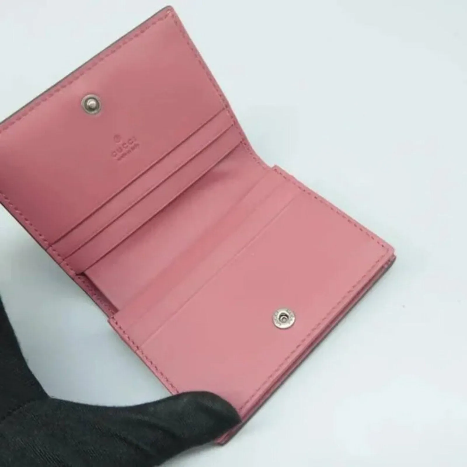 GUCCI Blooms Brown Canvas Wallet