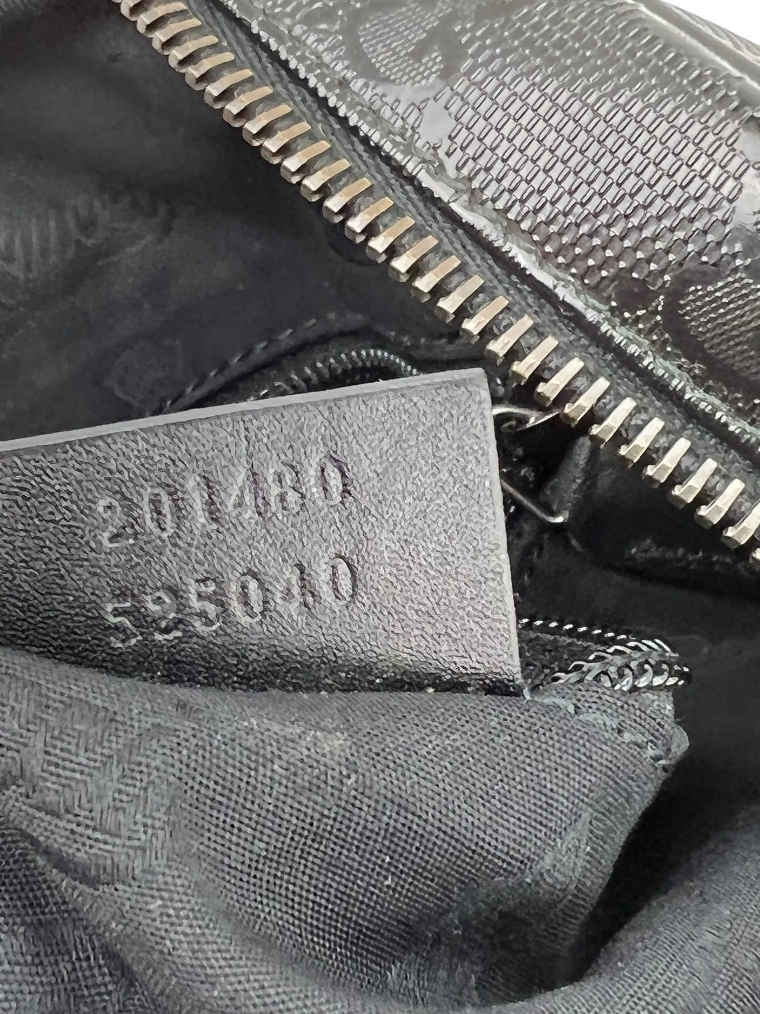 Gucci Briefcase GG Imprime Coated Canvas Black Monogram Business Bag Preowned