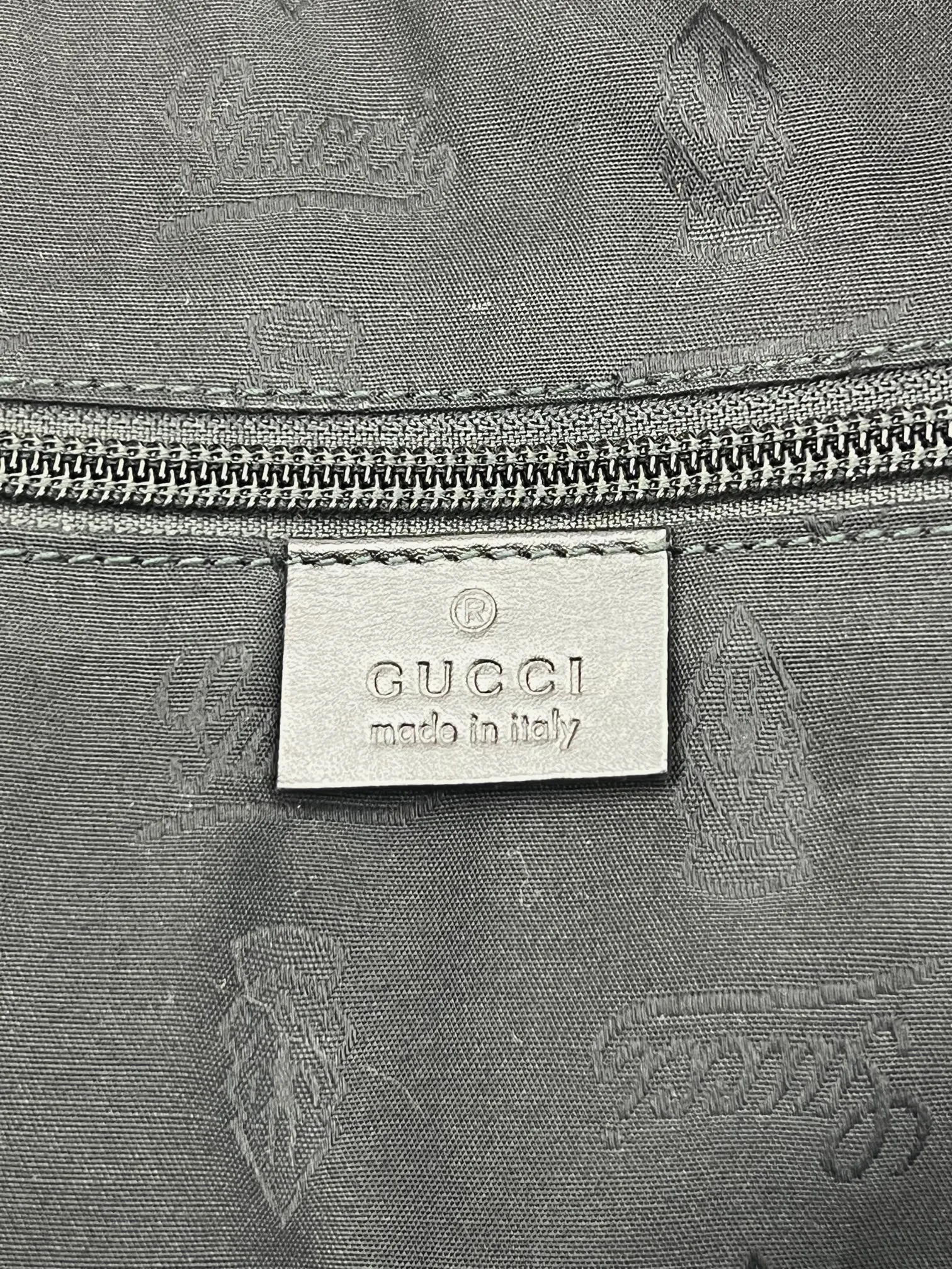 Gucci Briefcase GG Imprime Coated Canvas Black Monogram Business Bag Preowned