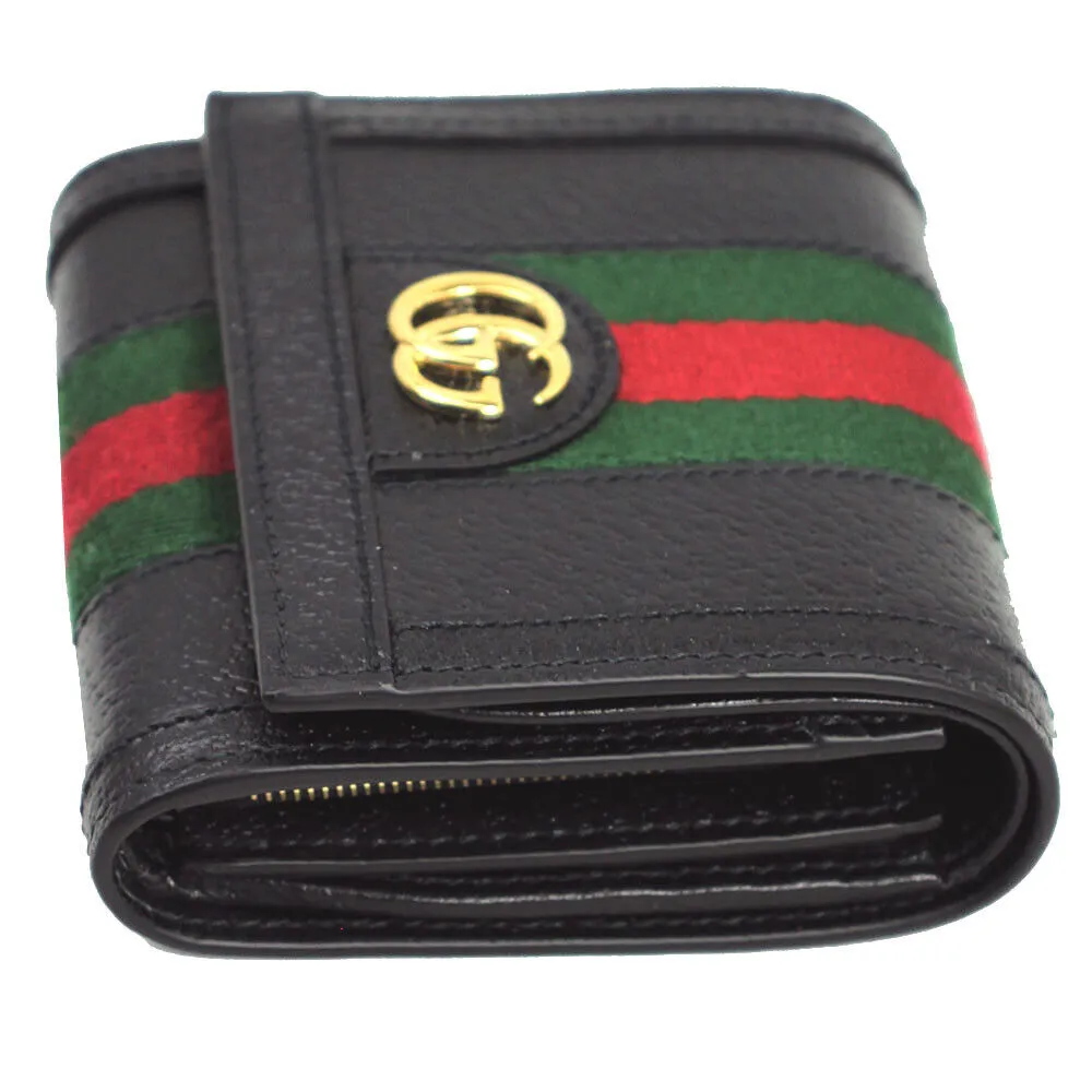 Gucci GG Ophidia Wallet in Black with Web