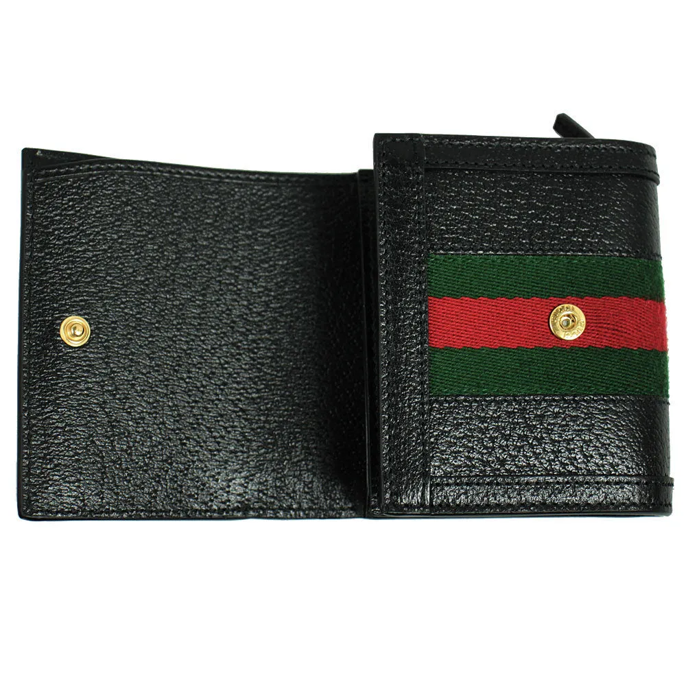Gucci GG Ophidia Wallet in Black with Web