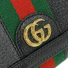 Gucci GG Ophidia Wallet in Black with Web