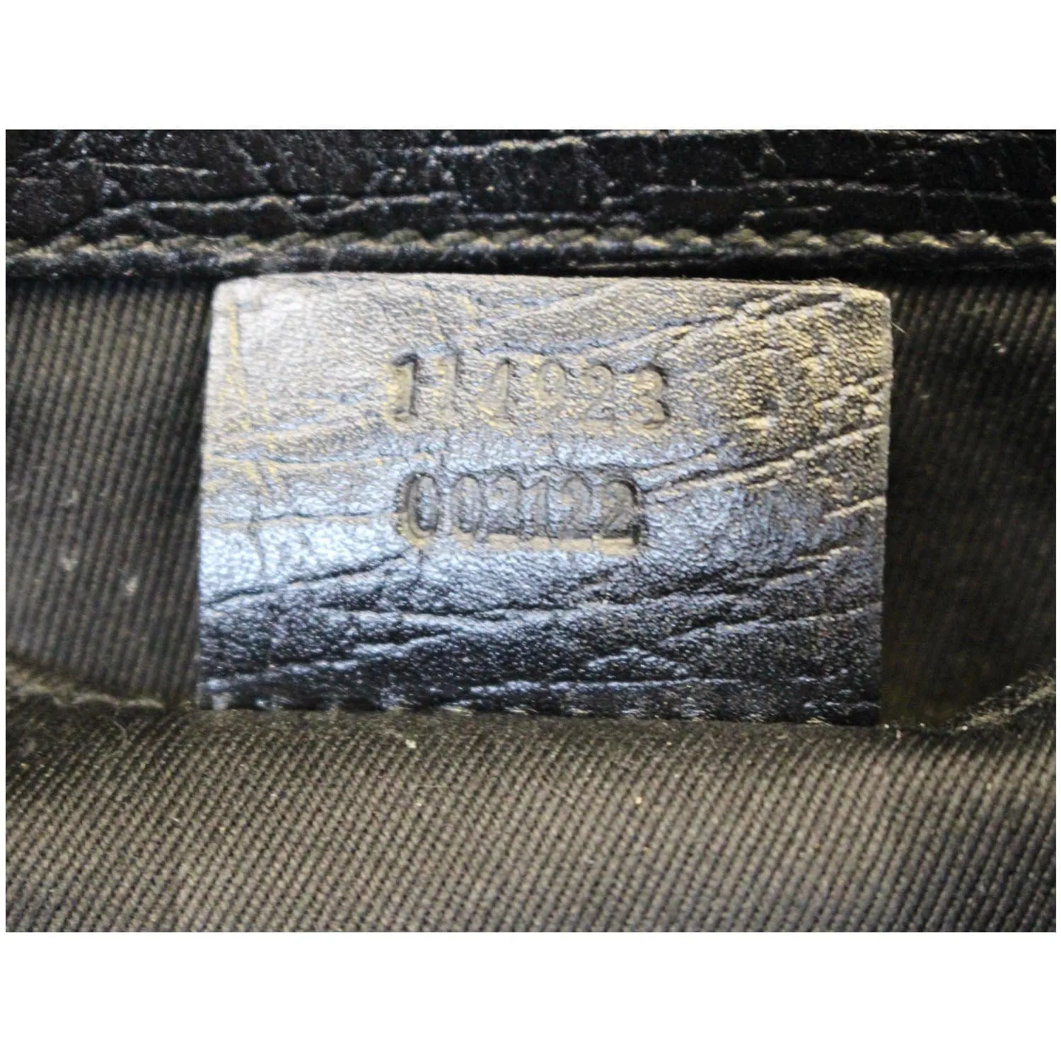 GUCCI Horsebit GG Canvas Clutch Bag Black