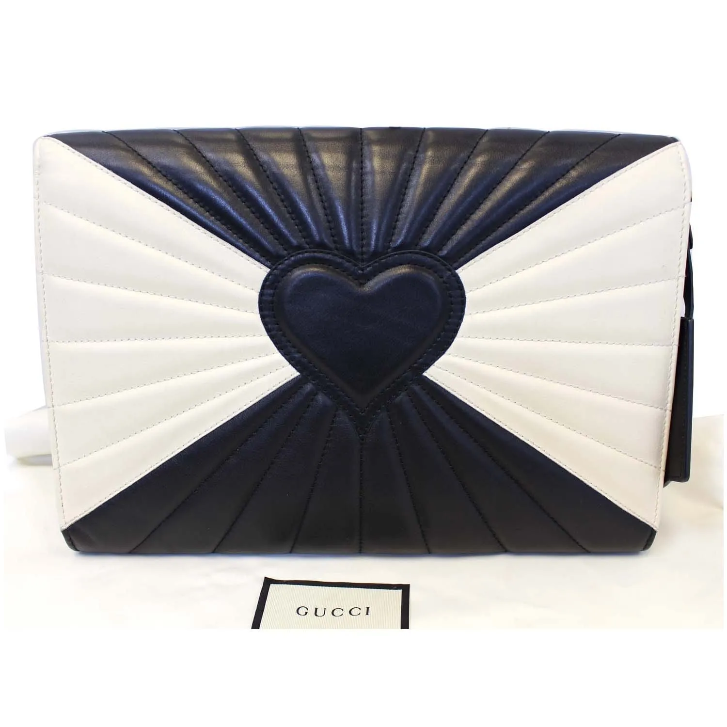 GUCCI Queen Margaret Matelasse Leather Clutch Bag