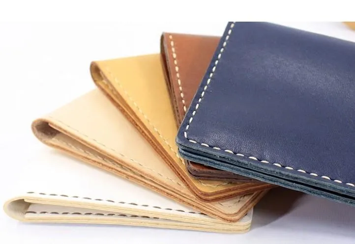 HANDMADE LEATHER Women Slim Short Small WALLET PERSONALIZED MONOGRAMMED GIFT CUSTOM Card Holder Small Wallet