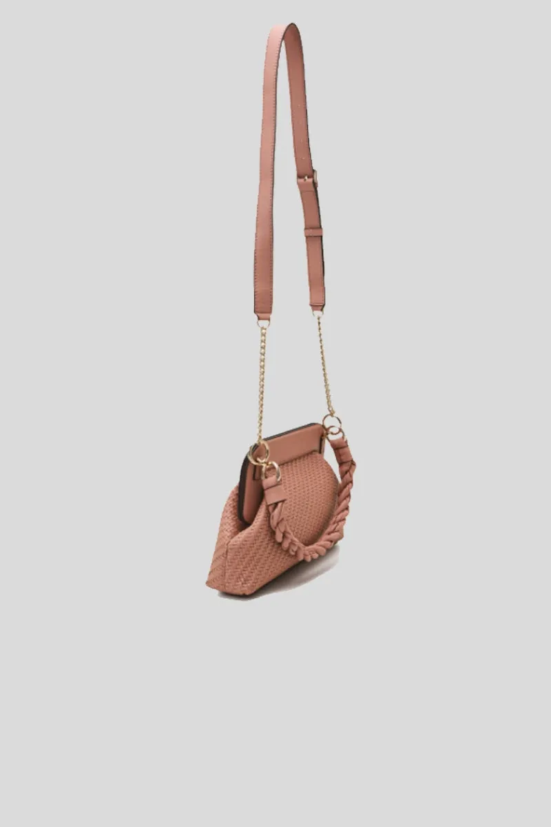 Hassie Frame Crossbody - Rosewood