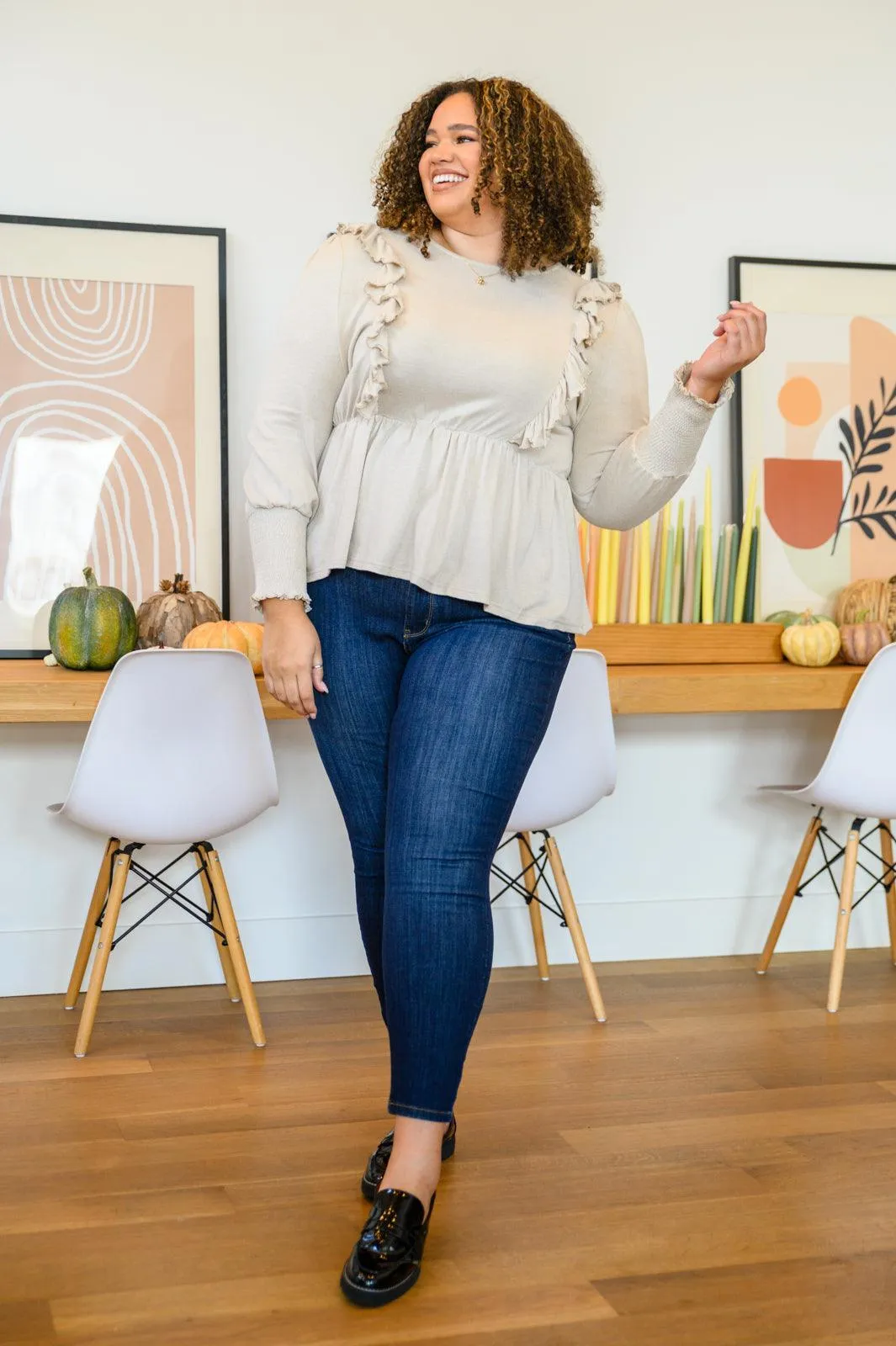 Hazel Blues® | Sweet Confession Top In Seashell
