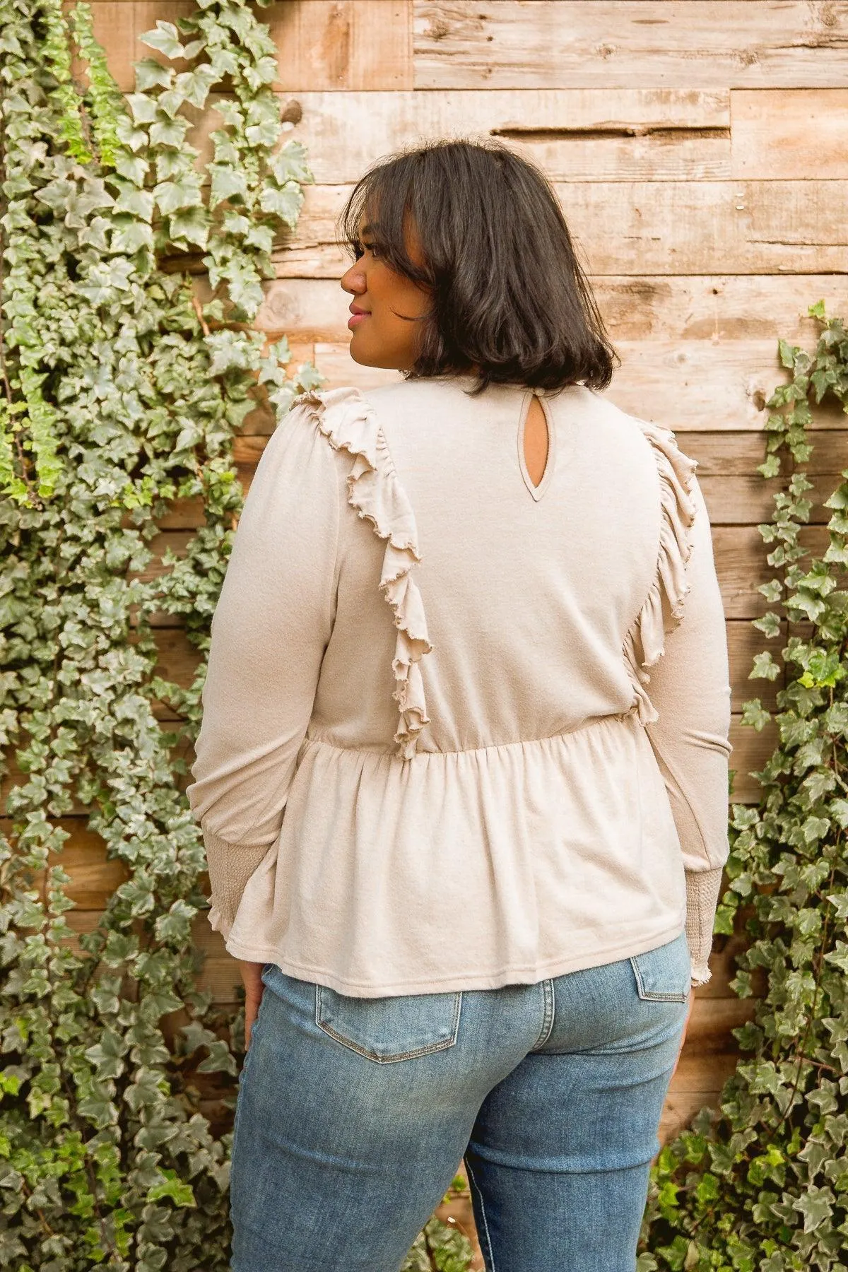 Hazel Blues® | Sweet Confession Top In Seashell